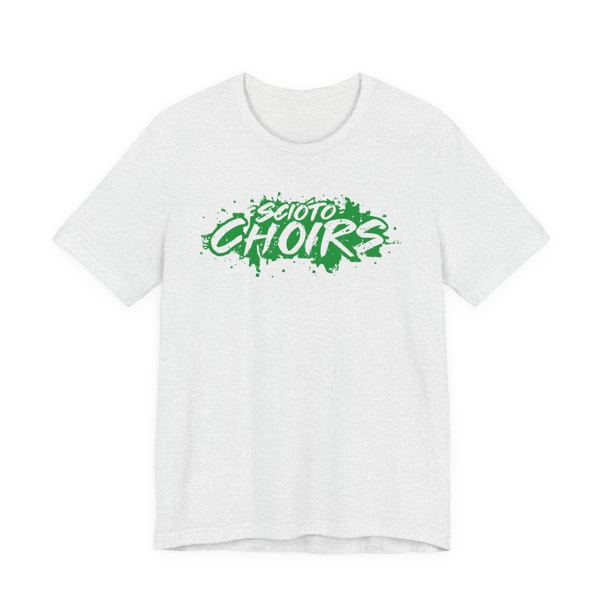 Adult Unisex Dublin Scioto Choirs Paint Splatter Graphic Short Sleeve Soft Tee