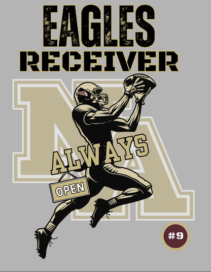 Women's Choose your Graphic Short Sleeve Boxy Crop Tee with Customized Back - New Albany Football