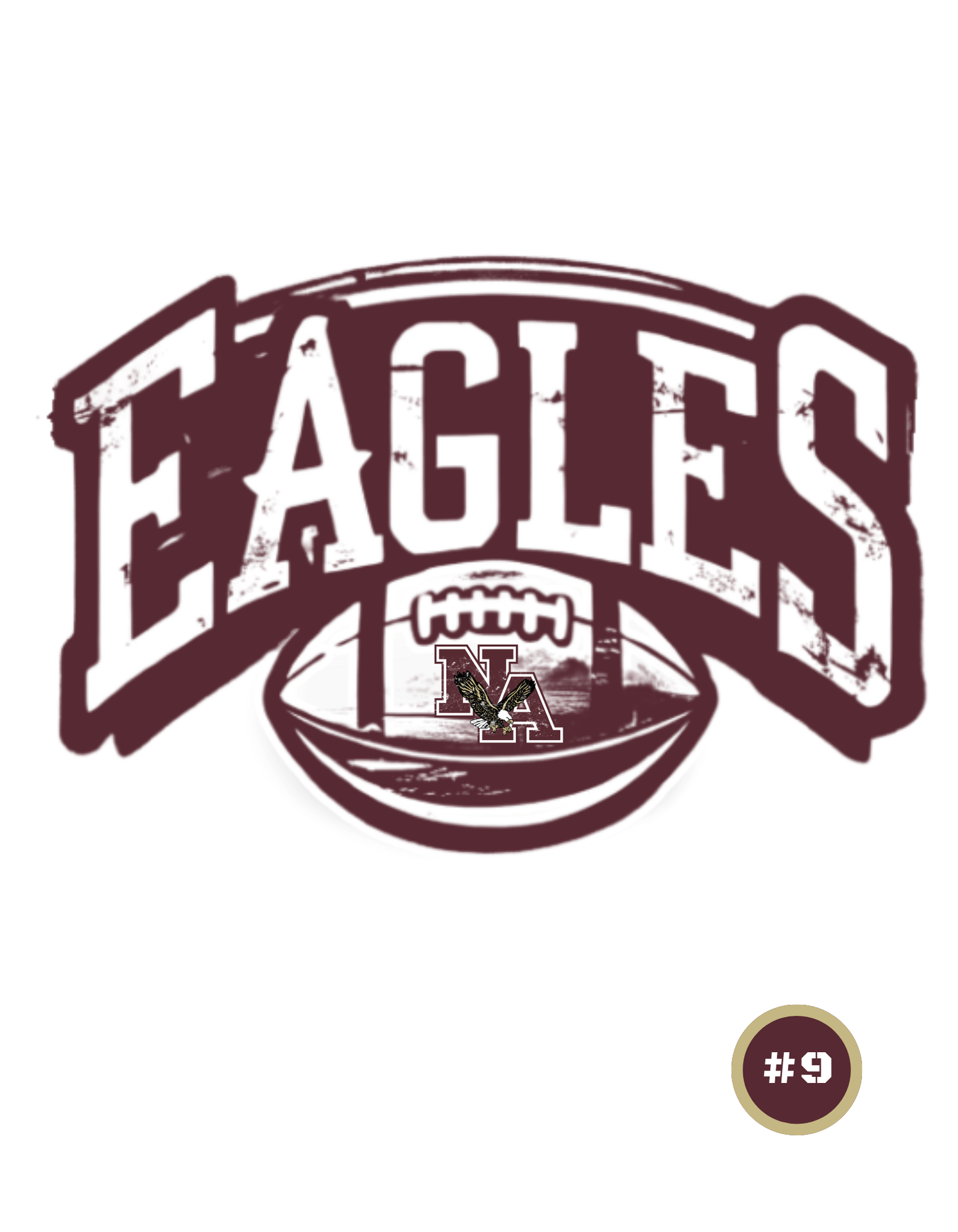 Adult Unisex Choose your Graphic Hoodie with Customized Back - New Albany Flag Football