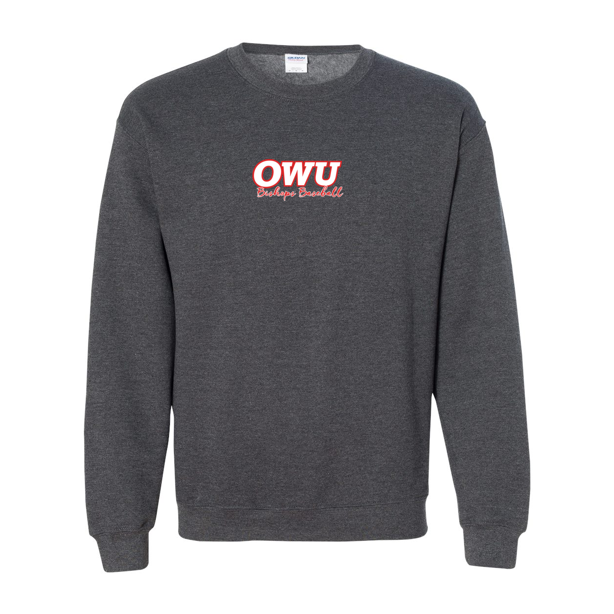 Adult Unisex OWU Script Bishops Baseball Graphic Sweatshirt - Ohio Wesleyan University