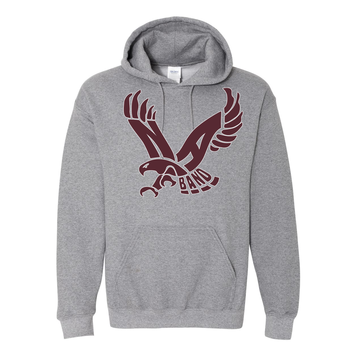 Adult Unisex Band Eagle Graphic Hoodie