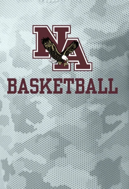 Men's Camo Basketball Competitor Performance Short Sleeve Graphic Tee - New Albany Eagles