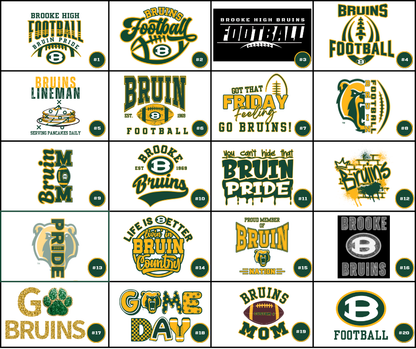 Adult Unisex Choose your Graphic Sweatshirt with Customized Back - Brooke Bruins