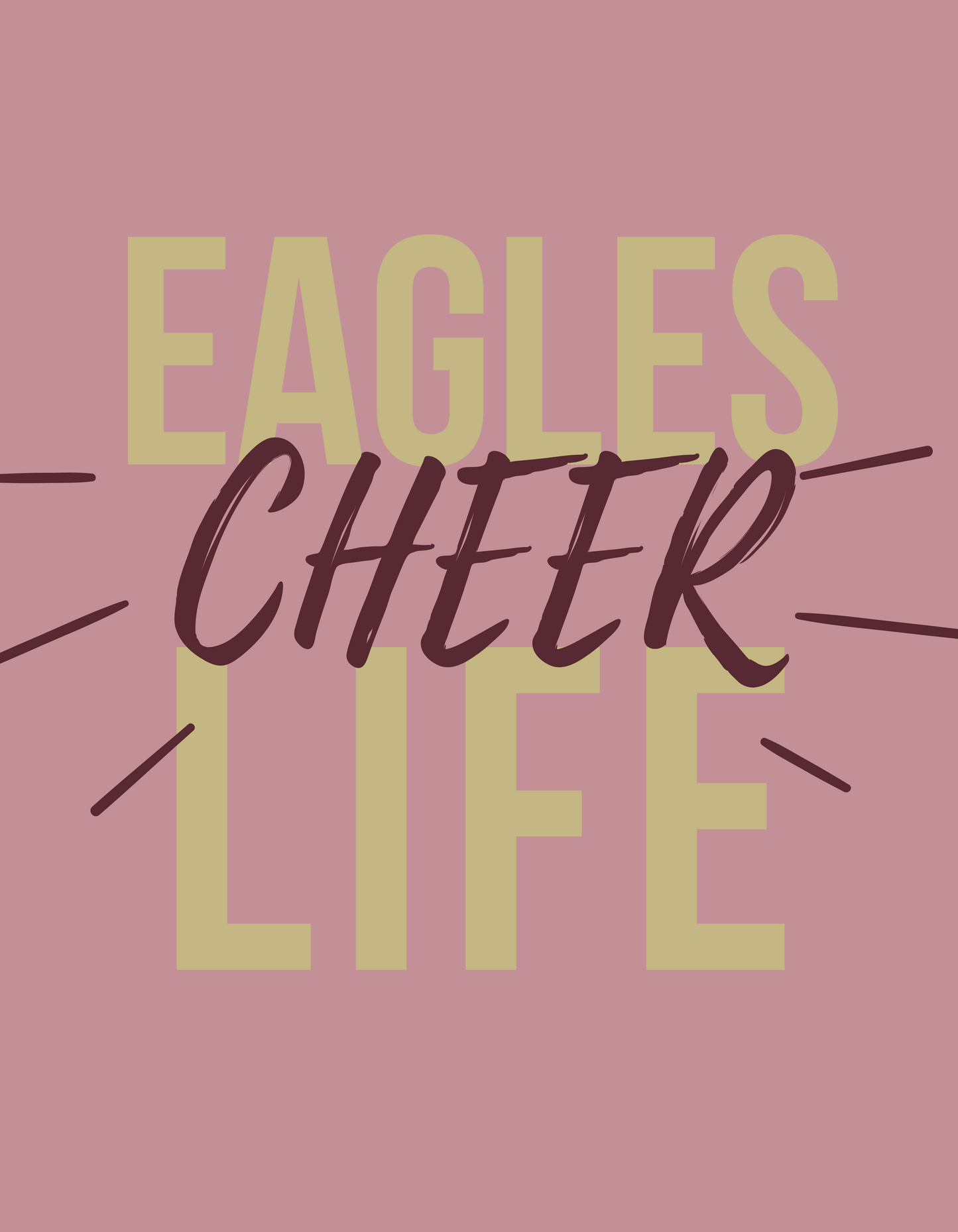 Youth Cheer Life Short Sleeve Tee - New Albany Eagles