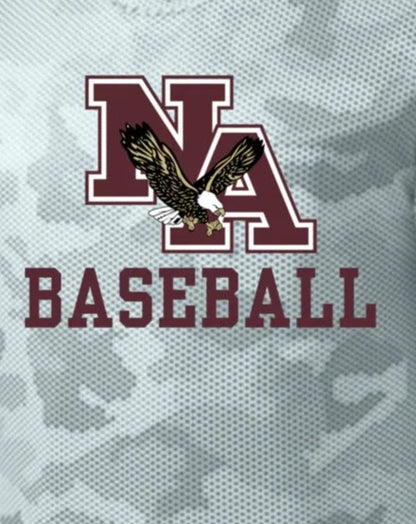 Men's Camo Baseball Competitor Performance Short Sleeve Graphic Tee - New Albany Eagles