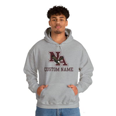 Adult Unisex Classic Logo Graphic Hoodie - New Albany Eagles (CUSTOM NAME)