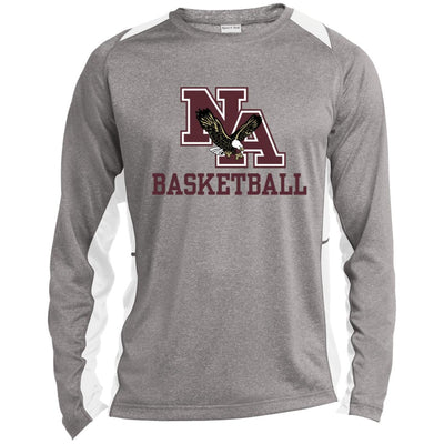 Men’s Colorblock Basketball Long Sleeve Performance Tee - New Albany Eagles