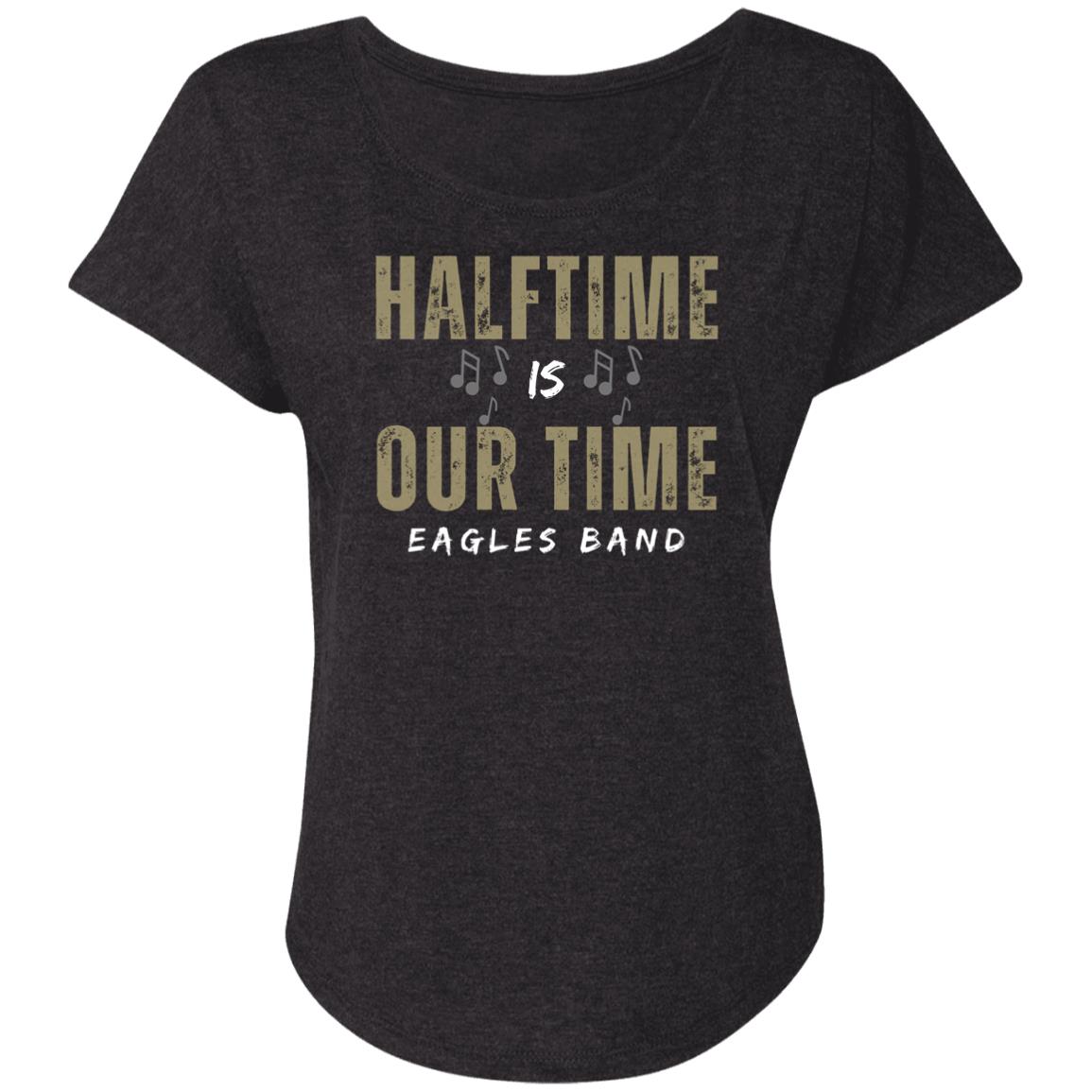 Women's Super Soft Our Time Band Dolman Graphic Tee - New Albany Eagles
