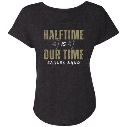 Women's Super Soft Our Time Band Dolman Graphic Tee - New Albany Eagles