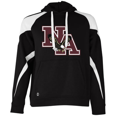 Adult Unisex Athletic Logo Colorblock Fleece Hoodie - New Albany Eagles