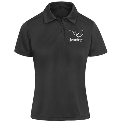 Women's Performance Pique Polo - White Jennings Logo