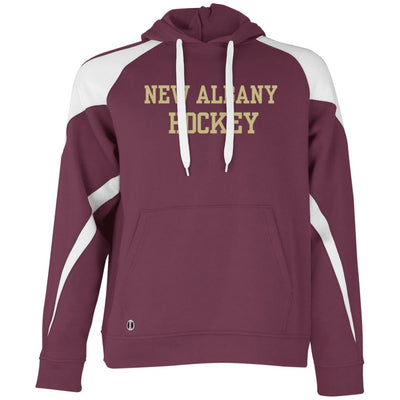 Men's Athletic Logo Colorblock Fleece Hoodie - New Albany Eagles