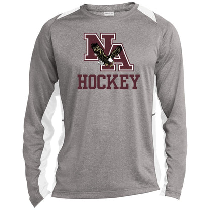 Men’s Colorblock Hockey Long Sleeve Performance Tee - New Albany Eagles