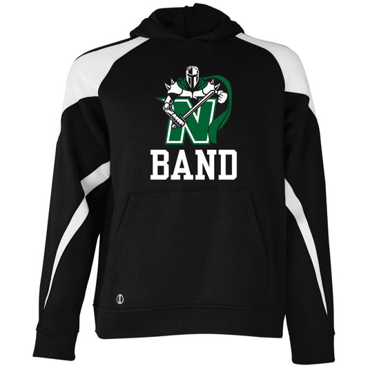 Youth Athletic Band Logo Colorblock Fleece Hoodie - Nordonia Knights