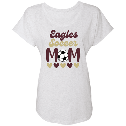 Women's Super Soft Soccer Mom Dolman Graphic Tee - New Albany Eagles