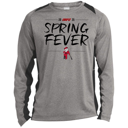 Men’s Colorblock OWU Spring Fever Baseball Graphic Long Sleeve Performance Tee