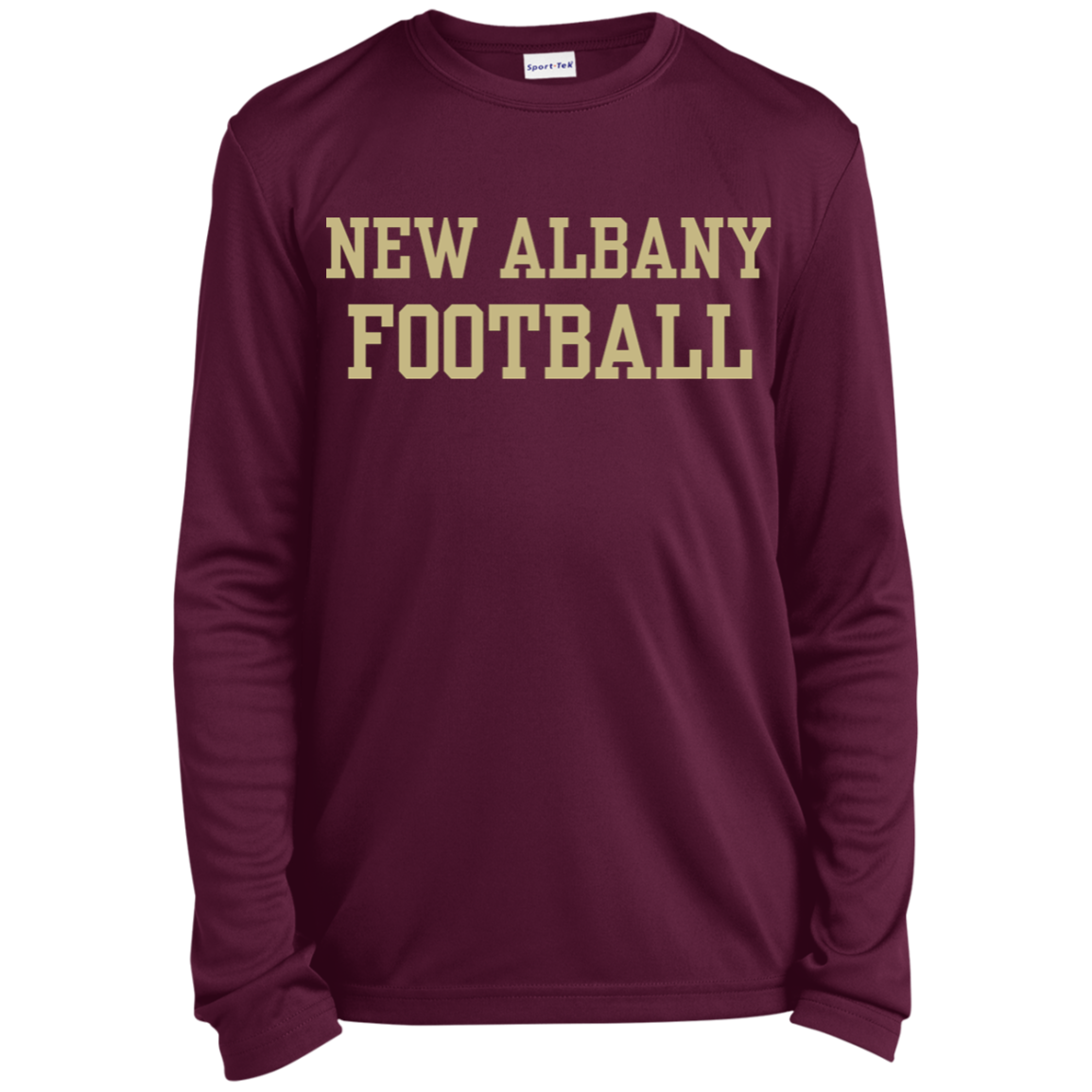 Youth Team Football Long Sleeve Performance Graphic Tee - New Albany Eagles