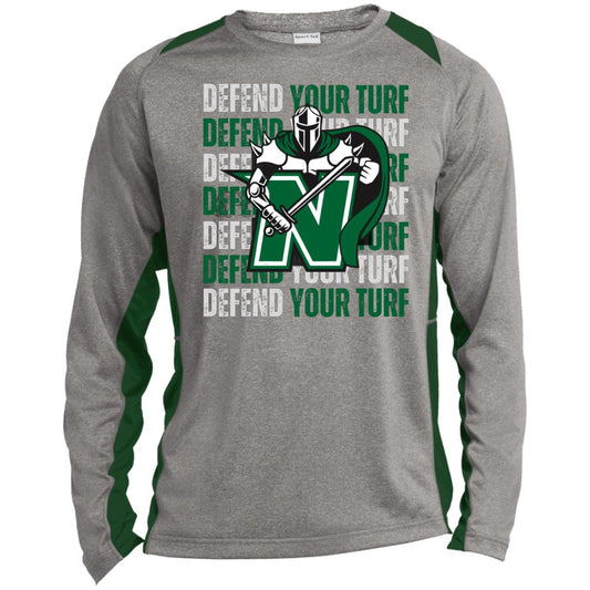 Men’s Colorblock Defend Your Turf Long Sleeve Performance Tee - Nordonia Knights