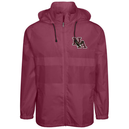 Adult Unisex Zone Protect Lightweight Jacket with Classic Maroon Logo