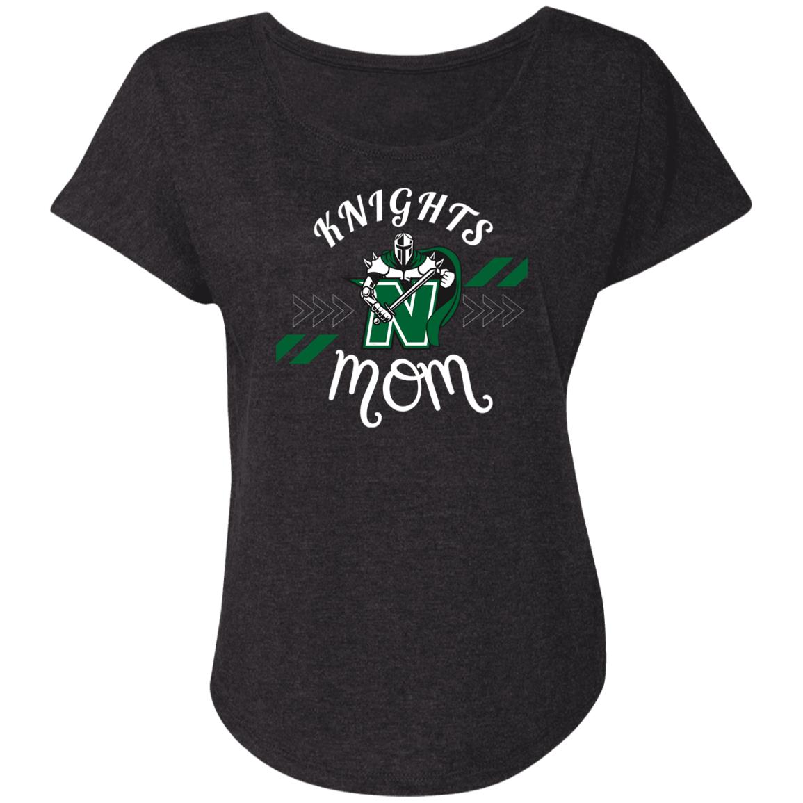 Women's Super Soft Logo Mom Dolman Graphic Tee - Nordonia Knights