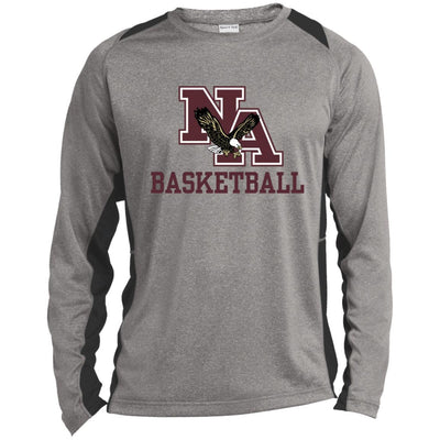 Men’s Colorblock Basketball Long Sleeve Performance Tee - New Albany Eagles