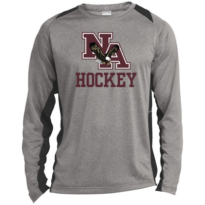 Men’s Colorblock Hockey Long Sleeve Performance Tee - New Albany Eagles