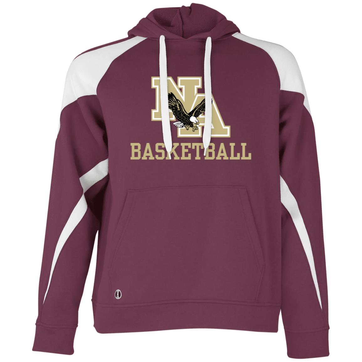 Men's Logo Basketball Colorblock Fleece Hoodie - New Albany Eagles