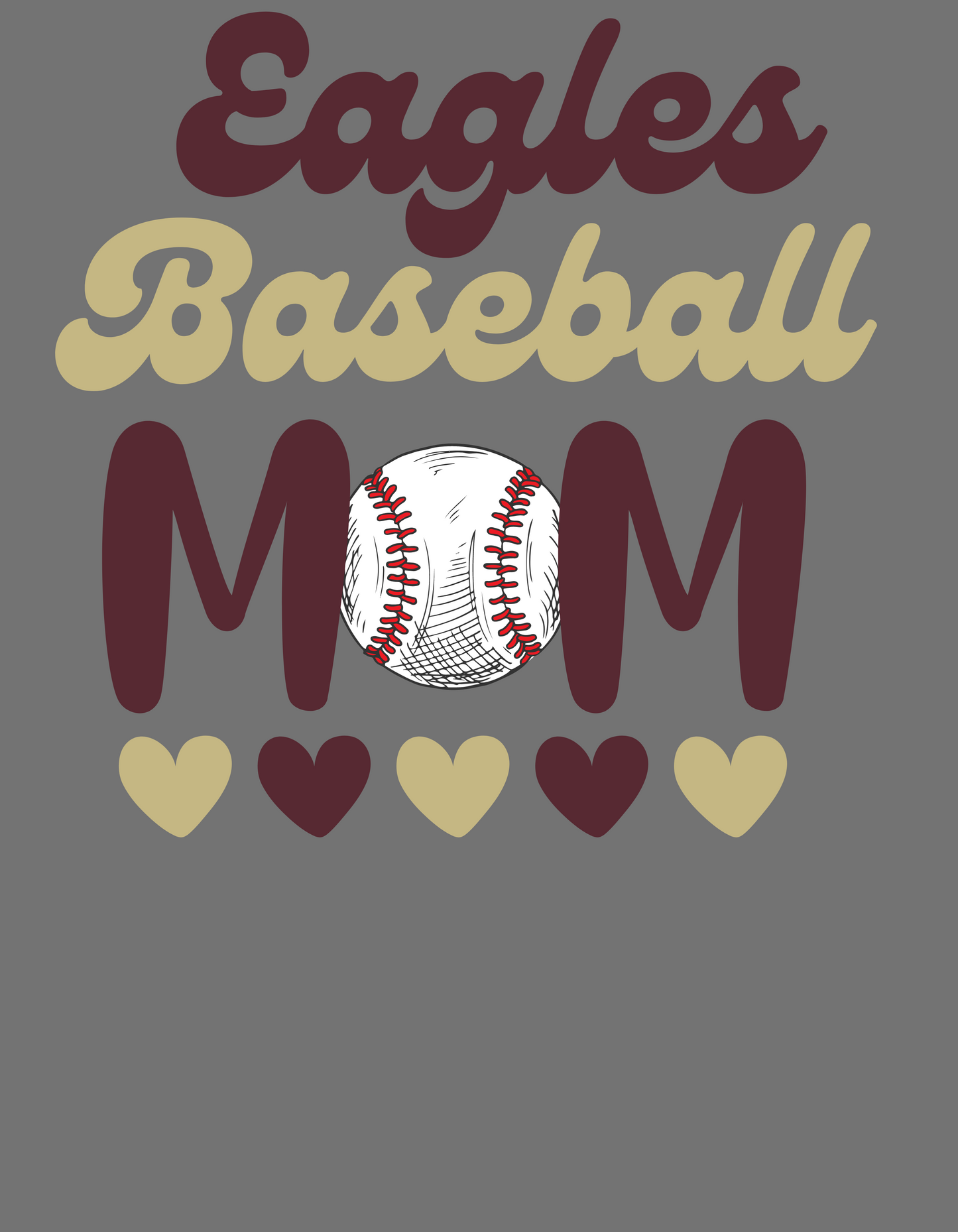 Women's Super Soft Baseball Mom Dolman Graphic Tee - New Albany Eagles