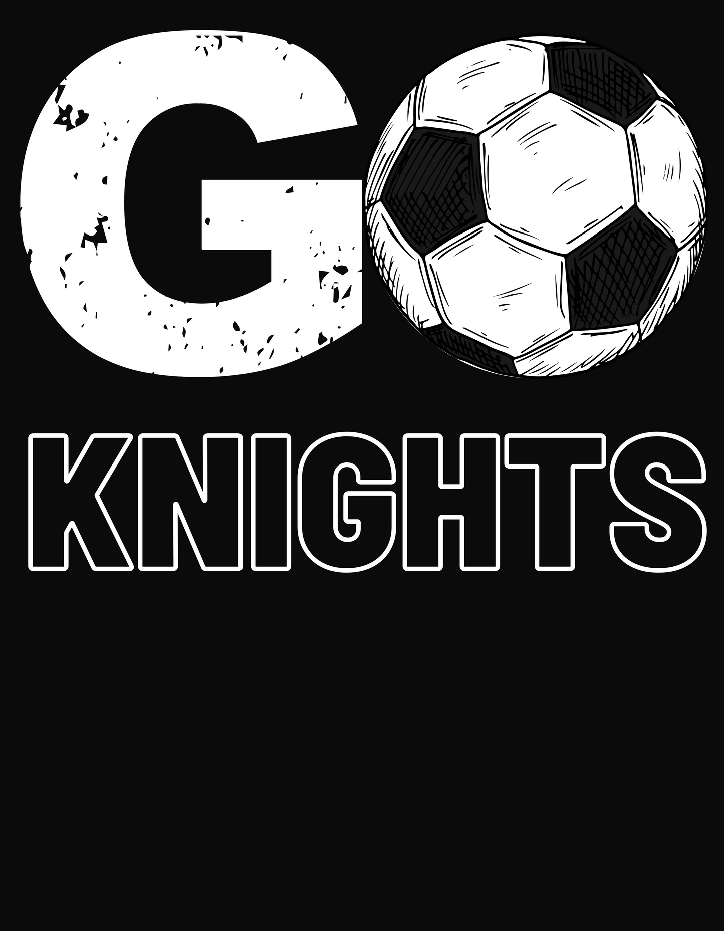 Women's Go Team Soccer Varsity Ringer Short Sleeve Graphic Tee - Nordonia Knights