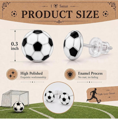 New Albany Youth Soccer Ball Earrings
