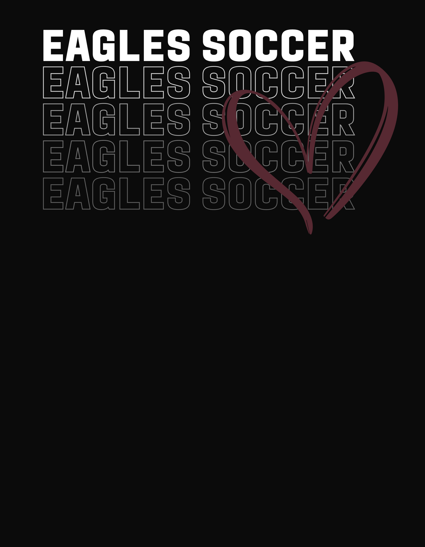 Women's Super Soft Love Soccer Repeat Racerback Tank - New Albany Eagles