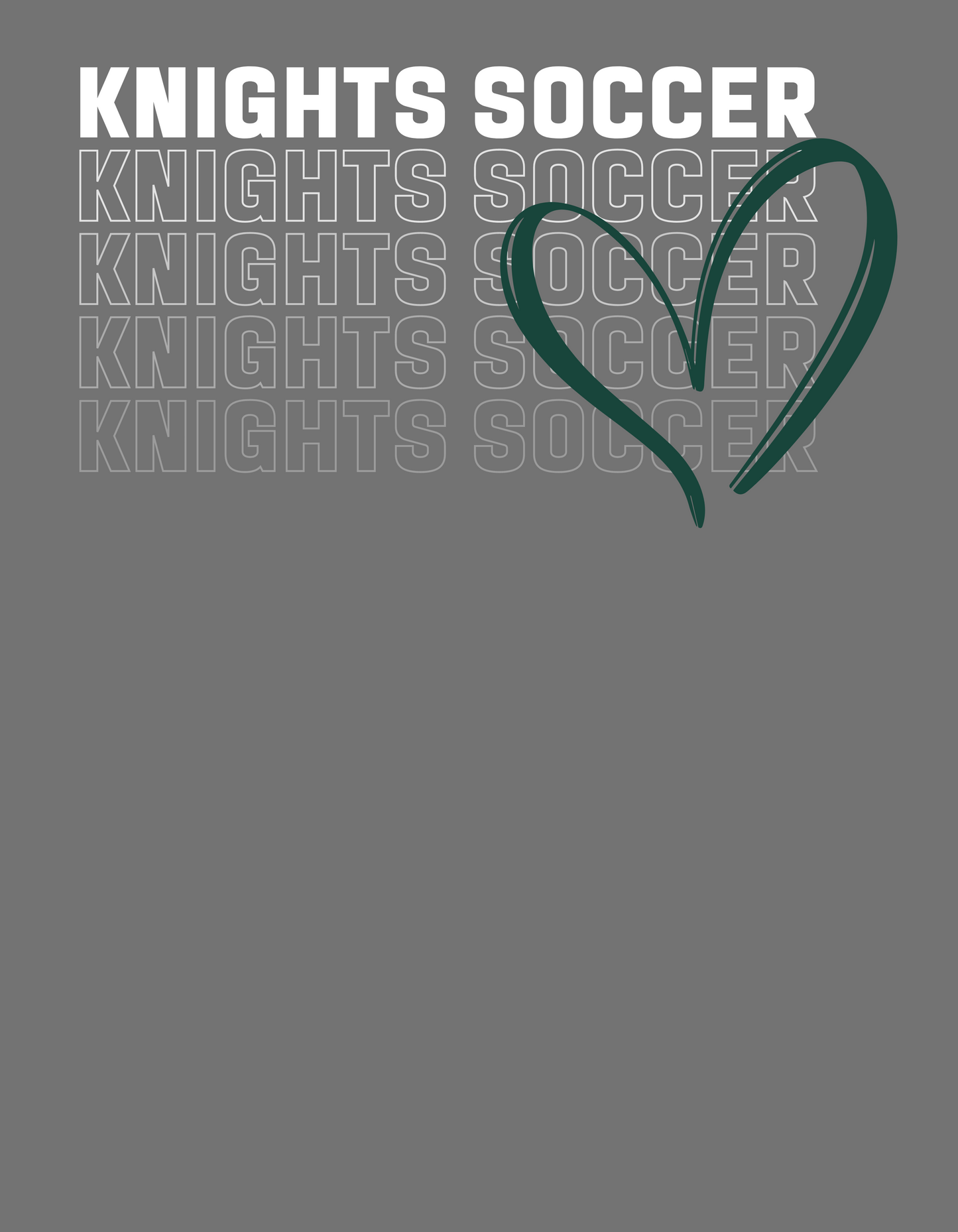Women's Super Soft Love Soccer Repeat Racerback Tank - Nordonia Knights