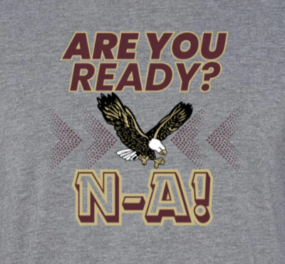Adult Unisex Super Soft Ready NA Long Sleeve Graphic Tee - New Albany Eagles