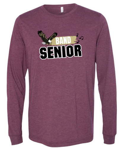 Adult Unisex Super Soft Band Senior Long Sleeve Graphic Tee - New Albany Eagles