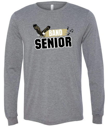 Adult Unisex Super Soft Band Senior Long Sleeve Graphic Tee - New Albany Eagles