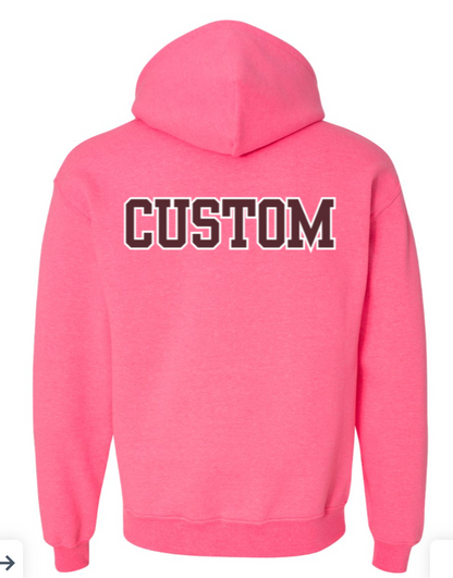 Adult Unisex Choose your Graphic Hoodie with Customized Back