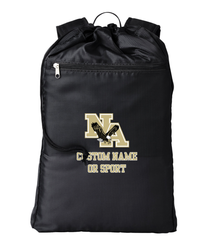 Getaway Cinchback Backpack with classic logo - CUSTOMIZED NAME OR SPORT