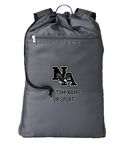 Getaway Cinchback Backpack with classic logo - CUSTOMIZED NAME OR SPORT