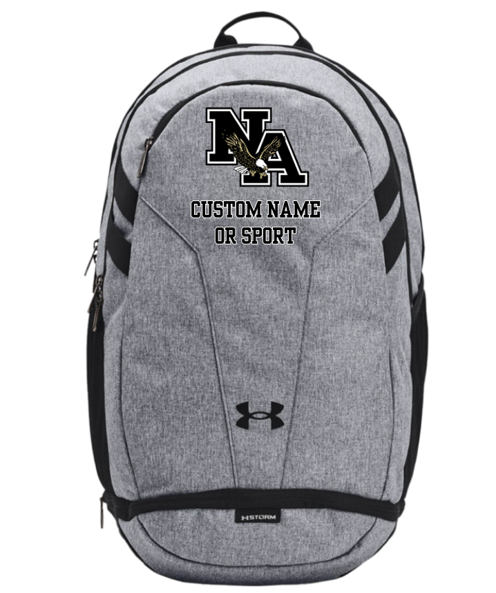 Classic Logo Under Armour Hustle 5.0 TEAM Backpack - CUSTOMIZED NAME OR SPORT