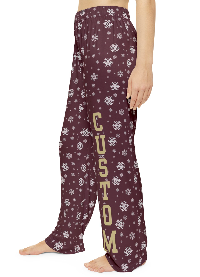 Women's Allover Snowflake Pajama Pant - Customized