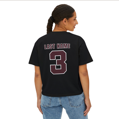 CUSTOMIZED Women's Eagles Team Uniform Away Jersey Boxy Crop Tee