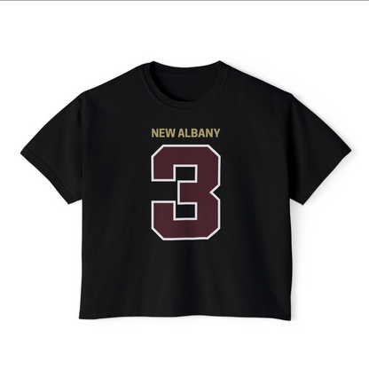 CUSTOMIZED Women's Eagles Team Uniform Away Jersey Boxy Crop Tee