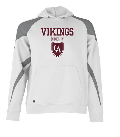 Adult Unisex Columbus Academy Vikings Golf Graphic Holloway Colorblock Fleece Hoodie