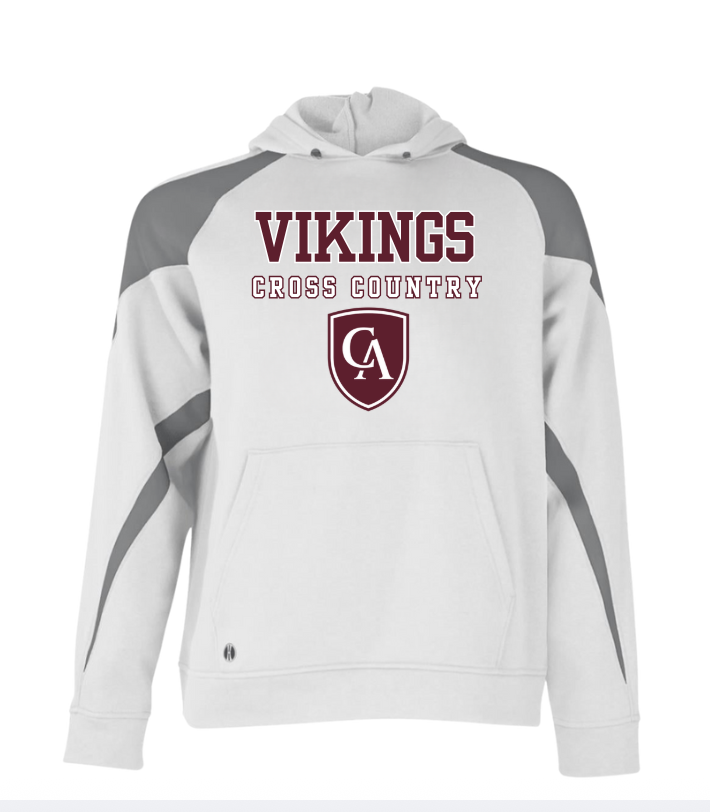 Adult Unisex Columbus Academy Vikings Cross Country Graphic Holloway Colorblock Fleece Hoodie