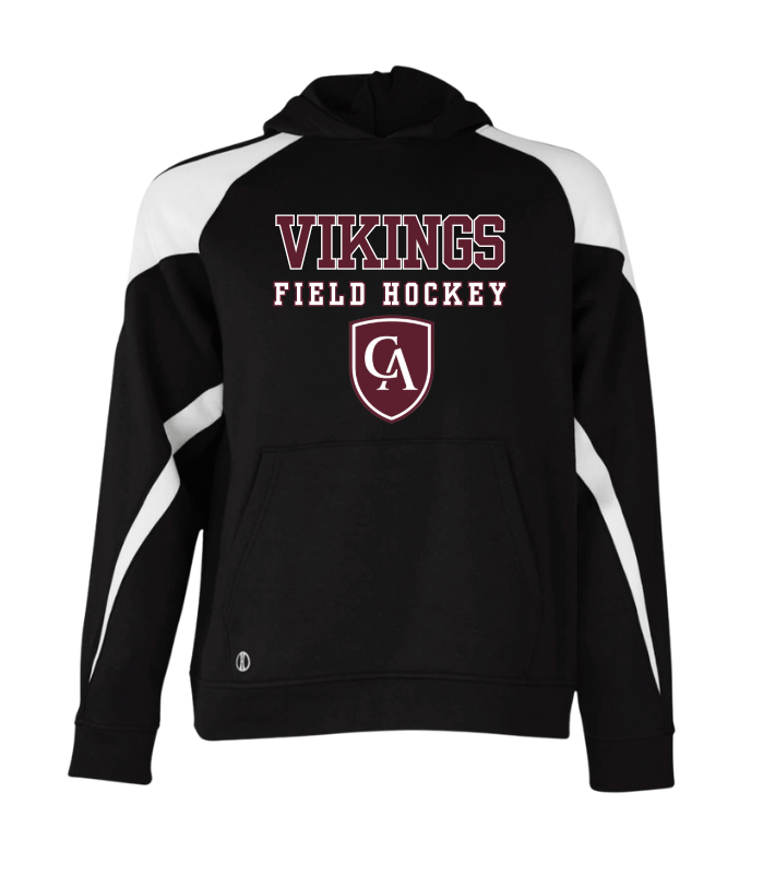 Adult Unisex Columbus Academy Vikings Field Hockey Graphic Holloway Colorblock Fleece Hoodie