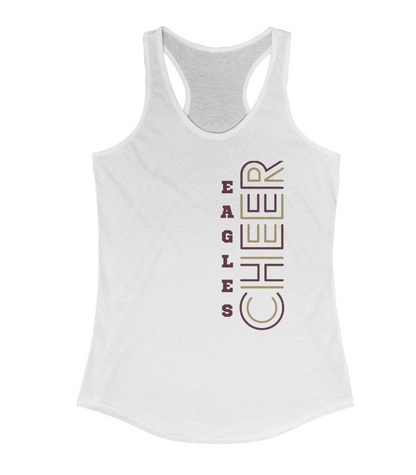 Women's Eagles Vertical Cheer Graphic Racerback Tank