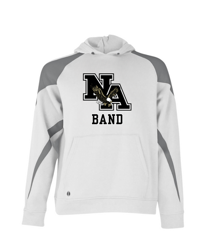 Adult Unisex New Albany Logo Band Graphic Holloway Colorblock Fleece Hoodie