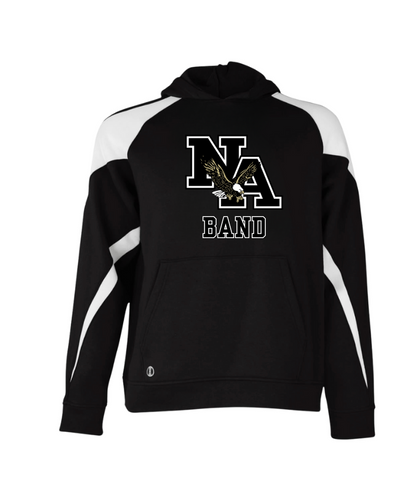 Adult Unisex New Albany Logo Band Graphic Holloway Colorblock Fleece Hoodie
