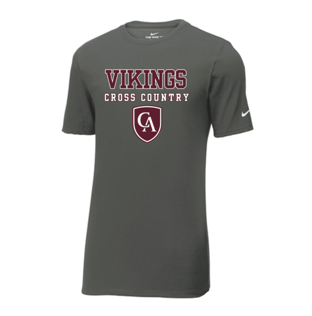 Adult Unisex Columbus Academy Vikings Cross Country Graphic Nike Dri-FIT Performance Tee