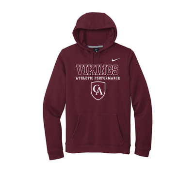 Adult Unisex Columbus Academy Vikings Athletic Performance Graphic Nike Club Fleece Hoodie